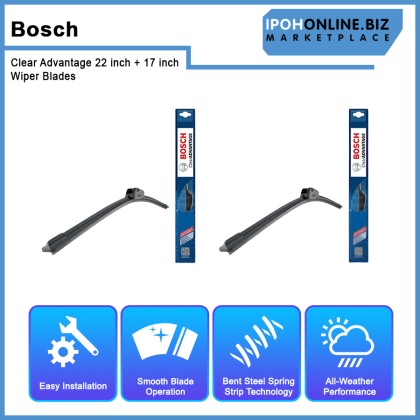 Bosch Clear Advantage Set Proton Saga 2008-2018 (22 inch + 17 inch) - 3397013803 + 3397013798 Bosch Clear Advantage Set Proton Saga 2008-2018 (22 inch + 17 inch) - 3397013803 + 3397013798