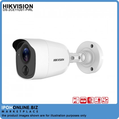 HIKVISION DS-2CE11D0T-PIRL 3.6mm 2MP PIR ALARM Fixed OUTDOOR EXIR Bullet CCTV Camera