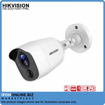 HIKVISION DS-2CE11D0T-PIRL 3.6mm 2MP PIR ALARM Fixed OUTDOOR EXIR Bullet CCTV Camera