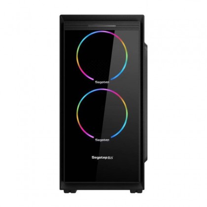 AMD Ryzen 3 2200G Radeon RX Vega 8 Graphics Processor + Segotep HALO 6 Micro ATX Gaming Casing + TeamGroup T-FORCE 8GB DDR4 2400 RGB RAM + 120GB SATA SSD + 500GB SATA HDD + Gigabyte GA-AB350M-Gaming 3 Motherboard + AVF Gaming Freak The Rage 750W
