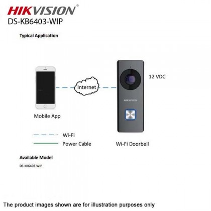 Hikvision DS-KB6403-WIP Wi-Fi Video Doorbell