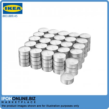 IKEA GLIMMA Unscented Tealight 38mm Candles 100 Pieces Burning Time 4 Hour