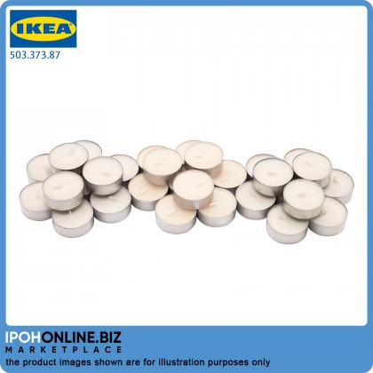 IKEA SINNLIG Scented Tealight Sweet Vanilla Natural 38mm Candles 30 Pieces Burning Time 4 Hour