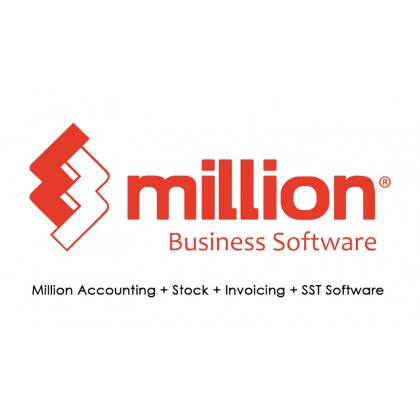Million Accounting + Stock + Invoicing + SST Software - License Dongle + 16GB PenDrive