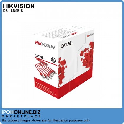 HIKVISION DS-1LN5E-S 305m SOLID-Bare Copper UTP CAT 5E Network Cable HIKVISION DS-1LN5E-S 305m SOLID-Bare Copper UTP CAT 5E Network Cable