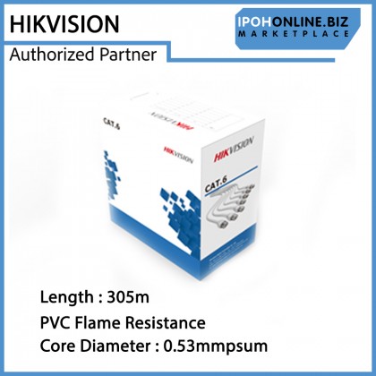 HIKVISION Cat6 305m SOLID-Bare Copper UTP Network Cable DS-1LN6-UE-W HIKVISION Cat6 305m SOLID-Bare Copper UTP Network Cable DS-1LN6-UE-W