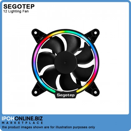 Segotep Lighting 12cm CPU Cooler Cooling With Magic RGB Fan - Black Segotep Lighting 12cm CPU Cooler Cooling With Magic RGB Fan - Black