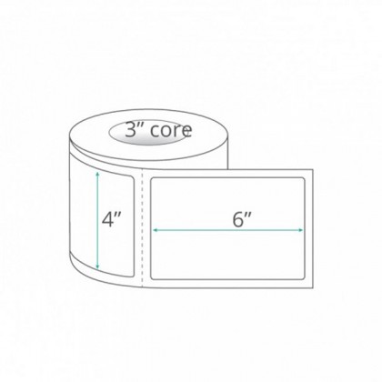 1 Roll 1000PCS 4 x 6 inch (102mm x 152mm) 3 inch core Super Glue Art Paper Blank Barcode Label