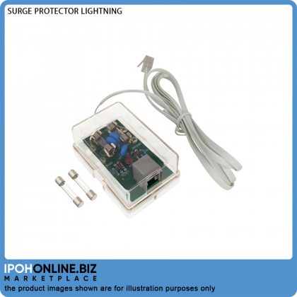 3P RJ11 Telephone Surge Protector Lightning Arrestor Fuse Replacement + FOC Fuse x2