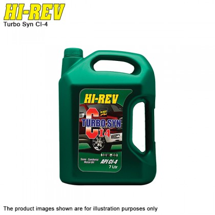 HI-REV Turbo Syn CI4 7L API CI-4 10W-40 Semi Synthetic Engine Oil HI-REV Turbo Syn CI4 7L API CI-4 10W-40 Semi Synthetic Engine Oil