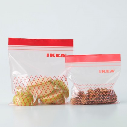 IKEA ISTAD Red Plastic Bag 0.4L / 1L - 60pcs