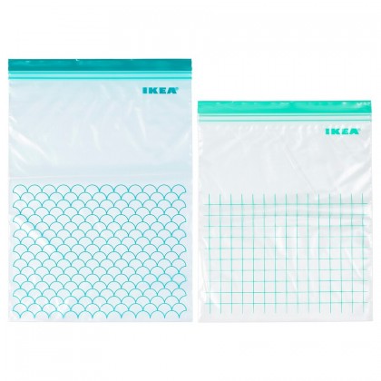 IKEA ISTAD Turquoise Plastic Bag 4.5L / 6L - 30pcs IKEA ISTAD Turquoise Plastic Bag 4.5L / 6L - 30pcs