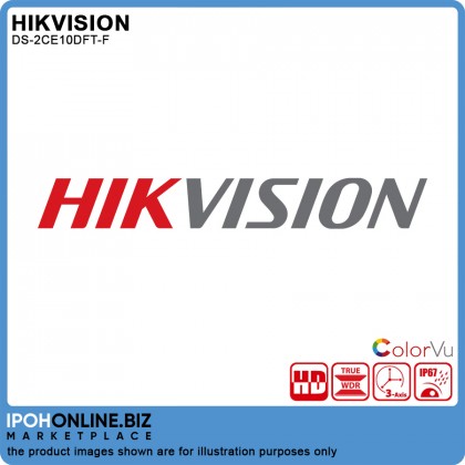 Hikvision ColorVu 1080p DS-2CE10DFT-F 2MP ColorVu Fixed Mini Bullet Camera Hikvision ColorVu 1080p DS-2CE10DFT-F 2MP ColorVu Fixed Mini Bullet Camera