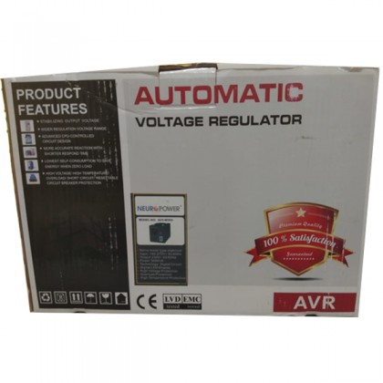 NeuroPower AVS-M3K0 3000VA Industrial Automatic Voltage Stabilizer Motorised AVS & AVR - British Socket + Hardwire Terminal