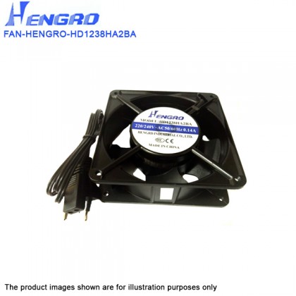 HENGRO HD1238HA2BA 120 X 38MM 220V ~ 240V 0.14A Cooling Axial Fan