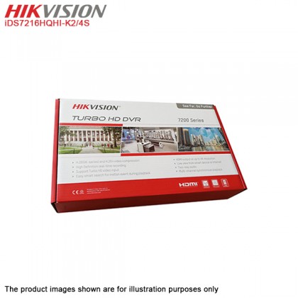 Hikvision iDS-7216HQHI-K2/4S 16 Channel up to 4MP Turbo HD 5.0 TVI AHD CVI CVBS IP CCTV AcuSense DVR Hikvision iDS-7216HQHI-K2/4S 16 Channel up to 4MP Turbo HD 5.0 TVI AHD CVI CVBS IP CCTV AcuSense DVR