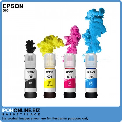 Genuine Epson 003 65ml for L3100 3110 3150 Cyan Magenta Yellow Black Ink Bottle Set Genuine Epson 003 65ml for L3100 3110 3150 Cyan Magenta Yellow Black Ink Bottle Set