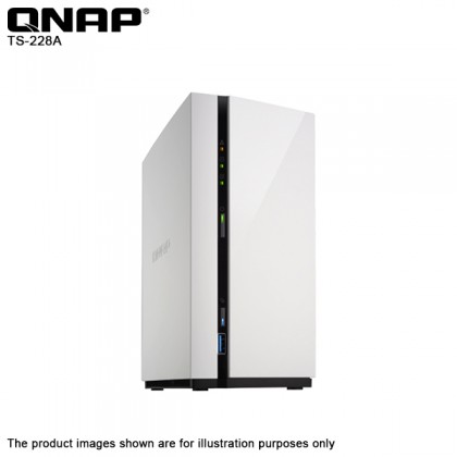 Qnap TS-228A 2-bay Home & Soho Turbo USB 3.0 ARM Quad-core 1.4GHz With 1GB DDR4 RAM NAS