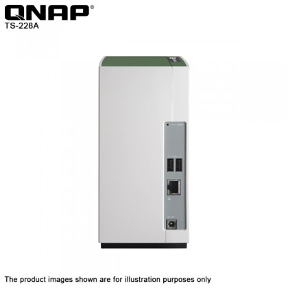Qnap TS-228A 2-bay Home & Soho Turbo USB 3.0 ARM Quad-core 1.4GHz With 1GB DDR4 RAM NAS