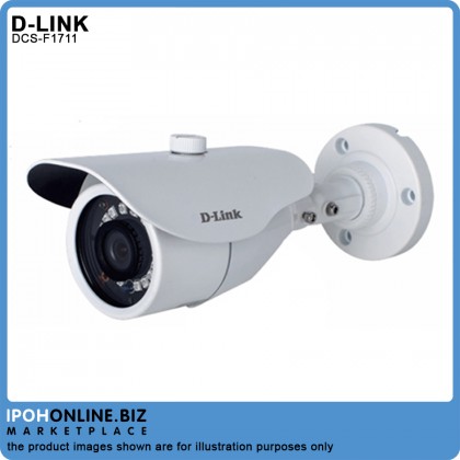 D-Link DCS-F1711 3.6mm 1MP HD Indoor/Outdoor Analog Bullet Camera