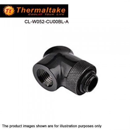 Thermaltake CL-W052-CU00BL-A Pacific G 1/4 90 Degree Adapter - black