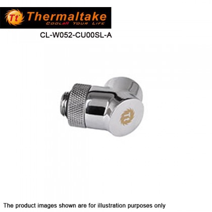 Thermaltake CL-W052-CU00SL-A Pacific G 1/4 90 Degree Adapter - chrome