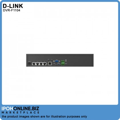 D-Link DVR-F1104 4 Channel 1080P 2MP AHD TVI 1 SATA Hybrid CCTV DVR