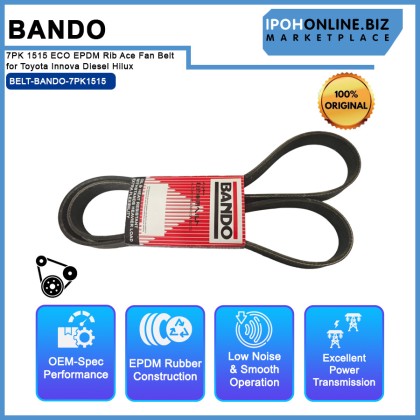 Bando 7PK 1516 / 7PK 1515 ECO EPDM Rib Ace Fan Belt for Toyota Innova Diesel Hilux