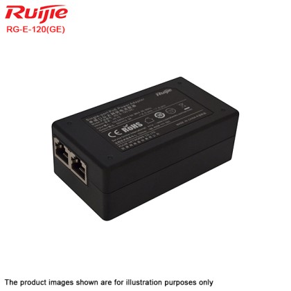 Ruijie RG-E-120(GE) 1-Port POE Adapter IEEE 802.3af Copper PoE Adapter