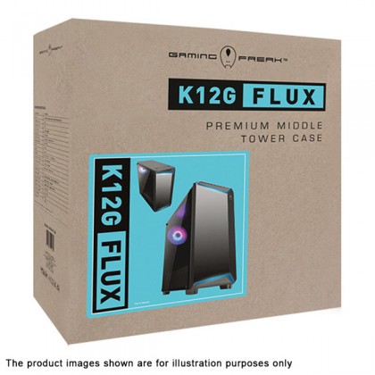 AVF Gaming Freak FLUX K12G Premium Middle Tower Case M-ATX/ATX Tempered Glass Edition