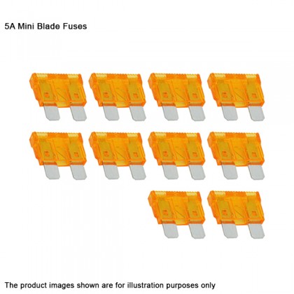 Auto Fuses Automotive 5A Standard Blade Plugin Fuses - 10 pcs Auto Fuses Automotive 5A Standard Blade Plugin Fuses - 10 pcs