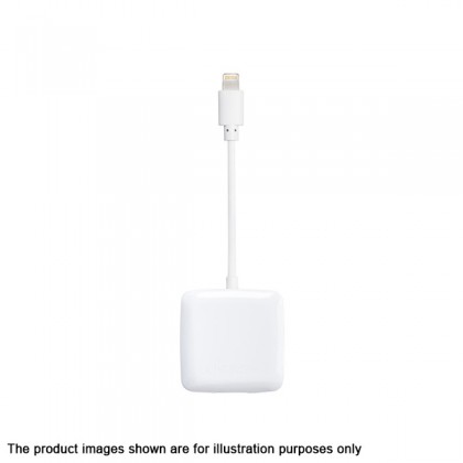 Transcend RDA2 Apple MFi-certified OTG Smart Card Reader with Lightning Connector TS-RDA2W White