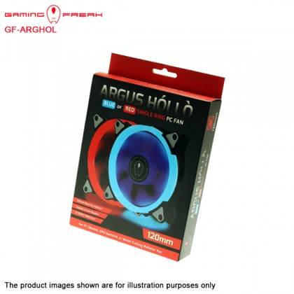 Gaming Freak ARGUS HOLLO BLUE LED 12cm Single Ring PC Fan