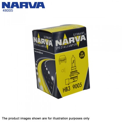 Narva 48005 HB3 9005 12V 65W P20d Halogen Bulb Fog Lamp - Third Brake Light Bulb Alza