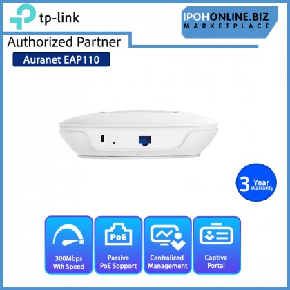 TP-Link Auranet EAP110 300Mbps Wireless N Ceiling Mount Access Point