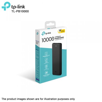 TP-Link TL-PB10000 10000mAh Li-Polymer Power Bank - Good for Flight