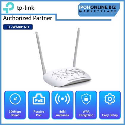 TP-LINK TL-WA801ND 300Mbps Wireless N Access Point