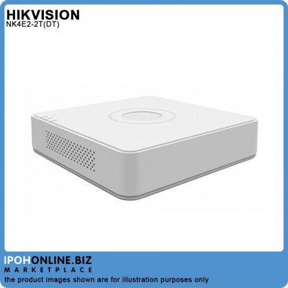 Hikvision NK4E2-2T(DT) 4 Channel 2MP Network PoE IP Camera 2 DOME 2 Bullet NVR CCTV DIY HD KIT with 2TB HDD