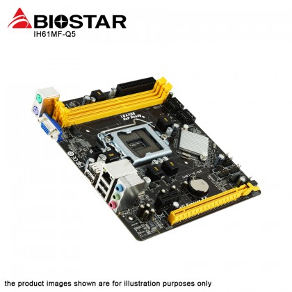 Biostar IH61MF-Q5 Intel H61 LGA 1155 DDR3 VGA GbE LAN Micro ATX Motherboard