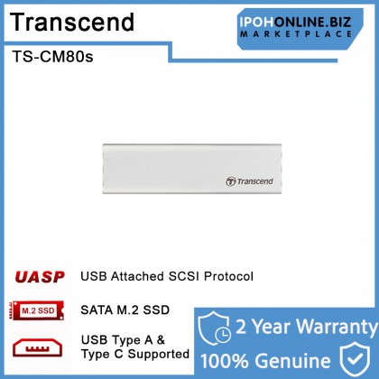 Transcend TS-CM80S USB 3.1 Enclosure for SATA III M.2 2242 2260 2280 SSD Enclosure Kit