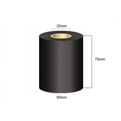 10 Rolls Wax Barcode Ribbon 70mm x 300m