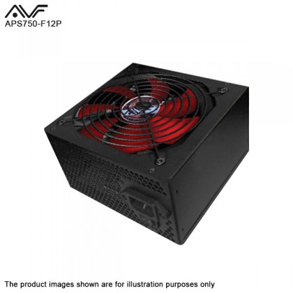AVF APS750-F12P 750W Gaming Power Supply with PCI-E 6+2 Pin V2.31 PSU