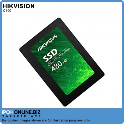 Hikvision HS-SSD-C100 480GB 2.5 inch Up to 550MB/s read speed 3D TLC NAND C100 SSD