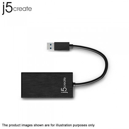 J5 Create JUH470 USB 3.0 Multi-Adapter Gigabit Ethernet & 3-Port USB 3.0 Hub