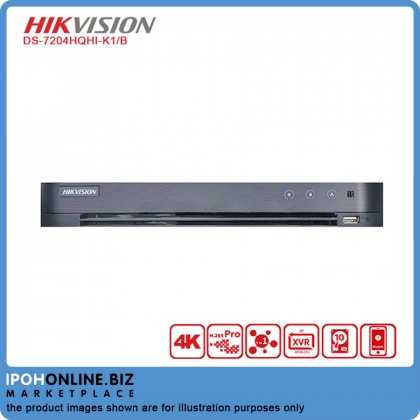 Hikvision DS-7204HQHI-K1/B 4 Channel up to 2mp Turbo HD TVI AHD CVI CVBS IP 4 IN 1 Balun CCTV DVR