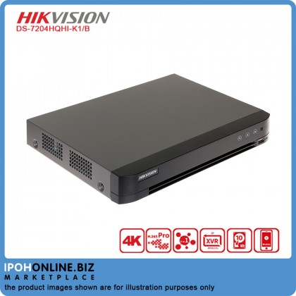 Hikvision DS-7204HQHI-K1/B 4 Channel up to 2mp Turbo HD TVI AHD CVI CVBS IP 4 IN 1 Balun CCTV DVR