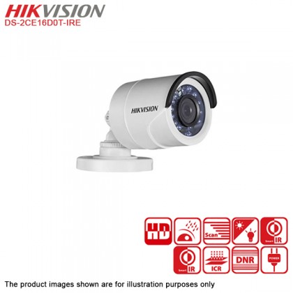 Hikvision DS-7204HQHI-K1/P 4 Channel Turbo HD PoC CCTV DVR + 1TB Surveillance CCTV HDD + DS-2CE16D0T-IRE 2MP Bullet Camera x 4 + 18M RG59 Coaxial Cable x 4 + No Power Supply Needed