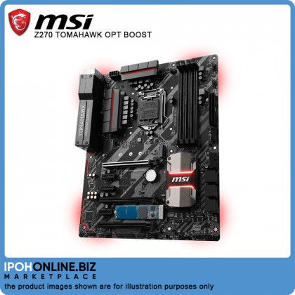 MSI Z270 TOMAHAWK OPT BOOST Intel 7th 6th Gen LGA 1151 DDR4 DVI HDMI M.2 USB 3.1 ATX Motherboard FOC 16GB Intel OPTANE MSI Z270 TOMAHAWK OPT BOOST Intel 7th 6th Gen LGA 1151 DDR4 DVI HDMI M.2 USB 3.1 ATX Motherboard FOC 16GB Intel OPTANE