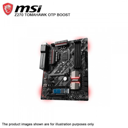 MSI Z270 TOMAHAWK OPT BOOST Intel 7th 6th Gen LGA 1151 DDR4 DVI HDMI M.2 USB 3.1 ATX Motherboard FOC 16GB Intel OPTANE + Intel Core i5 6400 Processor (6M Cache up to 3.30 GHz) MSI Z270 TOMAHAWK OPT BOOST Intel 7th 6th Gen LGA 1151 DDR4 DVI HDMI M.2 USB 3.1 ATX Motherboard FOC 16GB Intel OPTANE + Intel Core i5 6400 Processor (6M Cache up to 3.30 GHz)