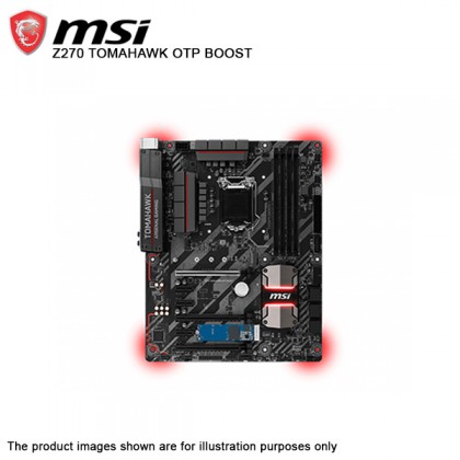 MSI Z270 TOMAHAWK OPT BOOST Intel 7th 6th Gen LGA 1151 DDR4 DVI HDMI M.2 USB 3.1 ATX Motherboard FOC 16GB Intel OPTANE + Intel Core i5 7400 Processor (6M Cache up to 3.50 GHz) MSI Z270 TOMAHAWK OPT BOOST Intel 7th 6th Gen LGA 1151 DDR4 DVI HDMI M.2 USB 3.1 ATX Motherboard FOC 16GB Intel OPTANE + Intel Core i5 7400 Processor (6M Cache up to 3.50 GHz)